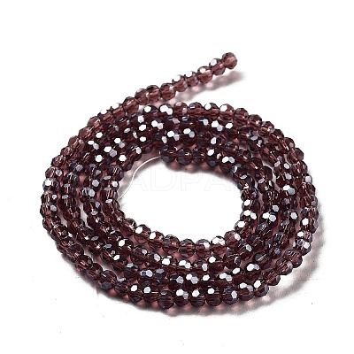 Electroplate Transparent Glass Beads Strands LS-EGLA-A035-T3mm-A13-1