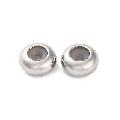202 Stainless Steel Beads STAS-P238-10P-B-1