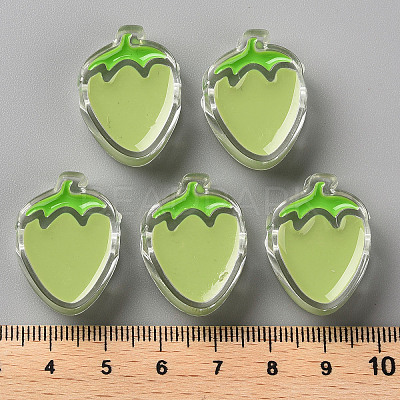 Transparent Enamel Acrylic Beads X1-TACR-S155-003D-1