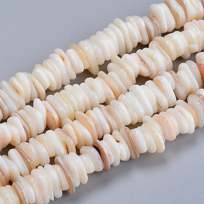 Natural Freshwater Shell Beads Strands X-SHEL-D078-01B-1