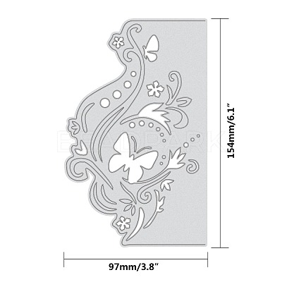 Floral Design Carbon Steel Cutting Dies Stencils DIY-WH0170-010-1