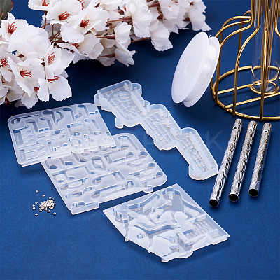 DIY Pendants Silicone Molds DIY-BG0001-55-1
