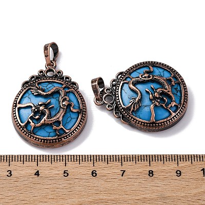 Synthetic Turquoise Pendants G-A241-02R-05-1