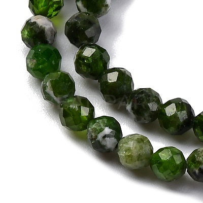 Natural Diopside Beads Strands X-G-G188-B14-02-1