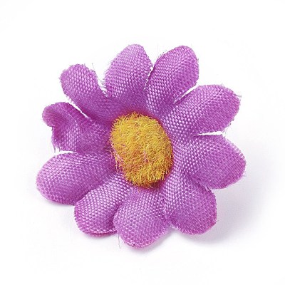 Handmade Silk Cloth Sunflower DIY-WH0134-A18-1