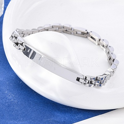304 Stainless Steel Link Chain Bracelets BJEW-R018-21P-1