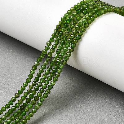Natural Green Diopside Beads Strands G-NH0046-A01-01-1