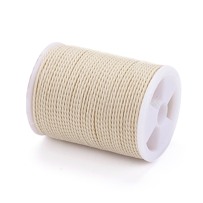 Round Waxed Polyester Cord X-YC-G006-01-1.0mm-12-1