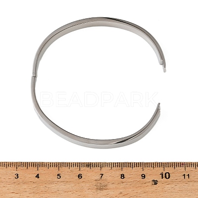 6MM 304 Stainless Steel Blank Grooved Hinged Bangle Making SA-CBA4244-02P-1