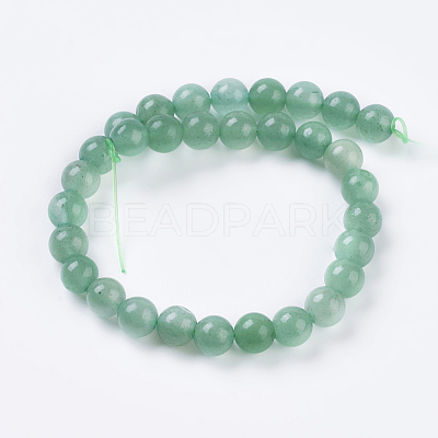 Natural Green Aventurine Beads Strands L-G-G099-6mm-17-1