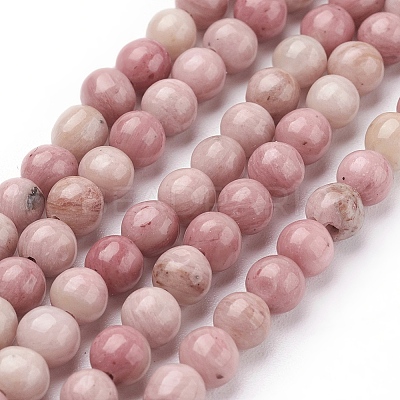 Natural Rhodonite Beads Strands X-G-G099-6mm-33-1
