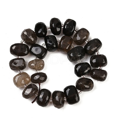 Natural Smoky Quartz Beads Strands G-F796-B07-01-1