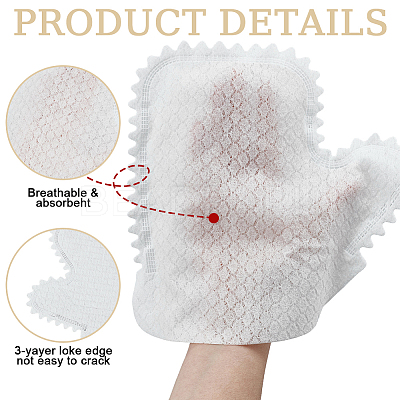 80Pcs Non-woven Fabrics Disposable Gloves AJEW-GO0005-18-1