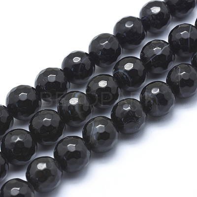 Natural Agate Beads G-J371-08-14mm-1