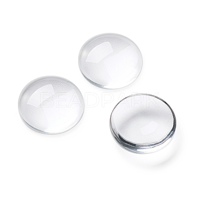Transparent Glass Cabochons GGLA-CD0001-03-1