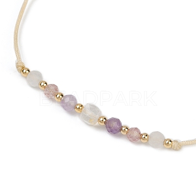 Natural stone constellation bracelet with 12 zodiac signs X-NR2952-10-1