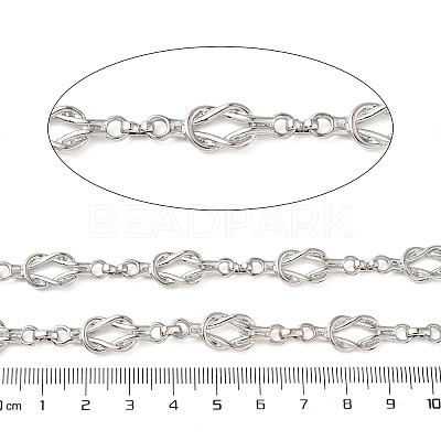 Alloy knot Link Chains LCHA-L002-02P-1