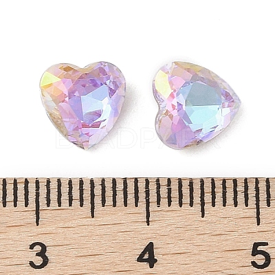 Glass Rhinestone Cabochons RGLA-L029-08B-VLLA-1