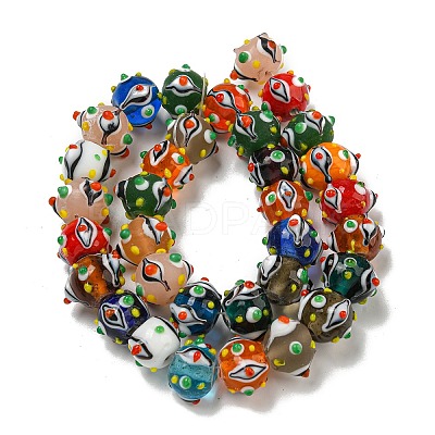 Handmade Lampwork Beads Strands LAMP-N025-05A-1