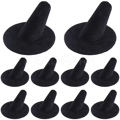 Felt & Paper Cone Jewely Ring Display Stands ODIS-WH20003-11-1
