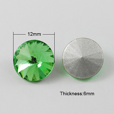 Glass Pointed Back Rhinestone RGLA-R003-12mm-5-1
