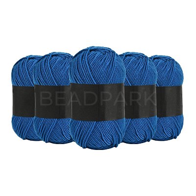 5Pcs Polyester Yarn for Knitting & Crochet YCOR-SZ0001-03B-1