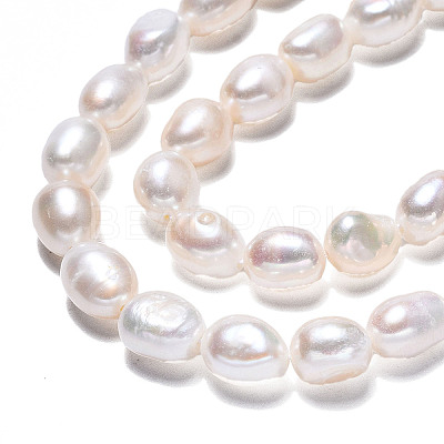 Natural Cultured Freshwater Pearl Beads Strands PEAR-N014-07H-1