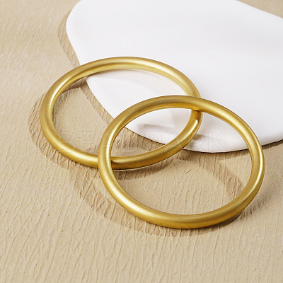 Simple Stainless Steel Plain Bangles for Women SL2328-1