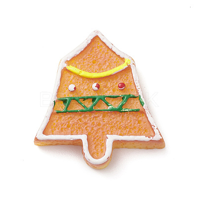 Christmas Opaque Resin & Plastic Imitation Biscuits Decoden Cabochons RESI-K019-54I-1