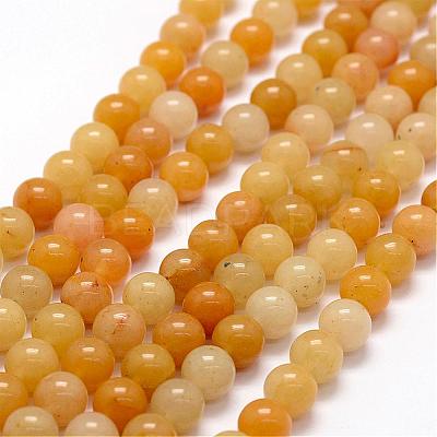 Natural Old Topaz Jade Beads Strands G-F364-06-8mm-1
