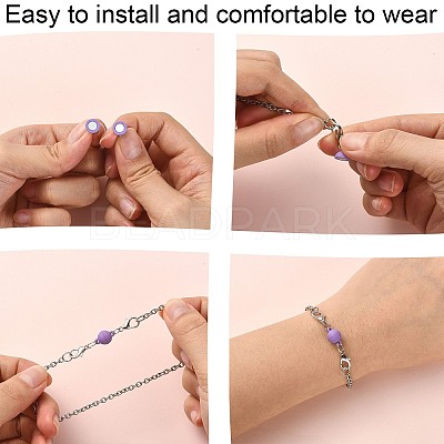 12 Sets 12 Colors Spray Painted Alloy Magnetic Clasps PALLOY-CJ0002-30-1