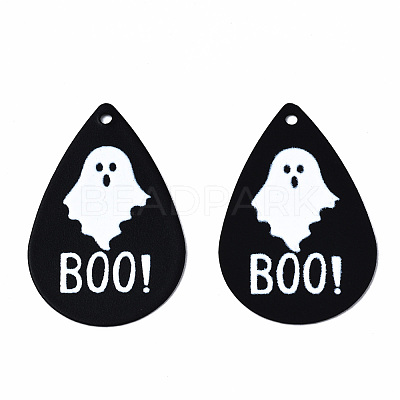 Spray Painted Iron Pendants IFIN-T016-64-1