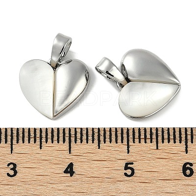Brass Pave Natural Shell Heart Charms KK-P283-07P-1