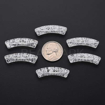 Transparent Crackle Acrylic Beads CACR-S009-001A-NA-1
