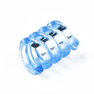 Transparent Acrylic European Beads TACR-S149-22-1
