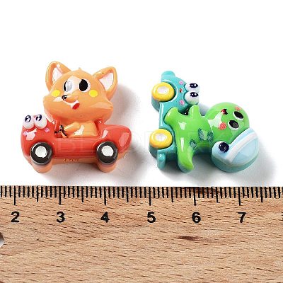 Opaque Resin Cabochons X-RESI-G085-06-1