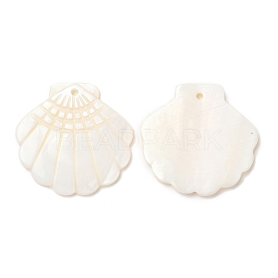 Natural Freshwater Shell Pendants SHEL-F007-20-1
