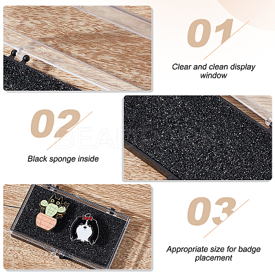 Plastic Badge Storage Box LS-CON-WH0086-121A-1