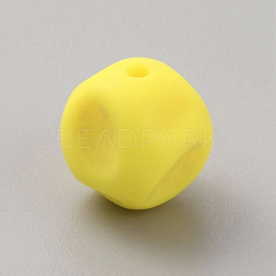 Cube Food Grade Eco-Friendly Silicone Beads SIL-TAC0003-11J-1