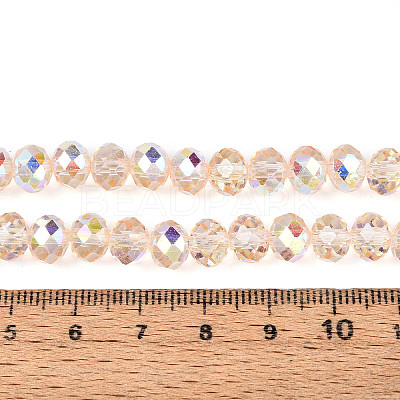 Transparent Glass Beads Strands EGLA-N016-8mm-07-1