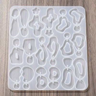 DIY Silicone Irregular Shape Pendant Molds DIY-M047-01B-1