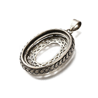 Brass Pendant Cabochon Settings KK-M313-22AS-1