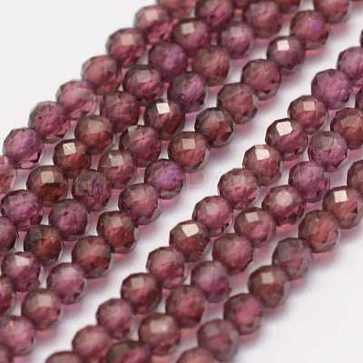 Natural Garnet Beads Strands X-G-K182-2mm-10-1