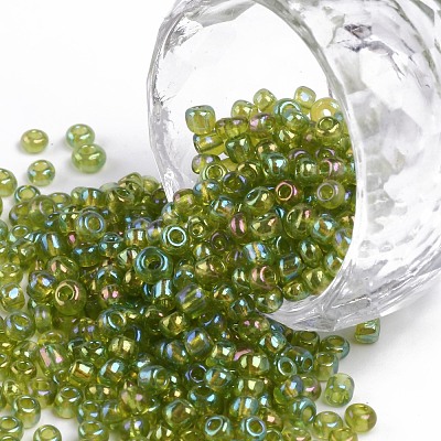 Round Glass Seed Beads SEED-A007-3mm-164-1