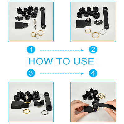 Plastic Standard Ring Sizer Measuring Kit TOOL-WH0140-04-1