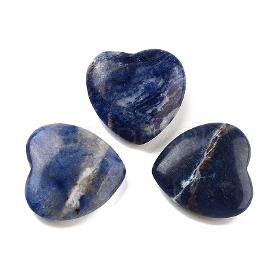 Heart Natural Sodalite Palm Stones G-C134-06A-27-1