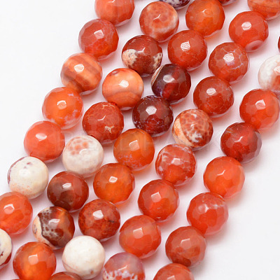 Natural Fire Crackle Agate Bead Strands X-G-K166-07F-10mm-14-1