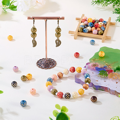 60Pcs Wood Beads WOOD-TA0002-79C-1