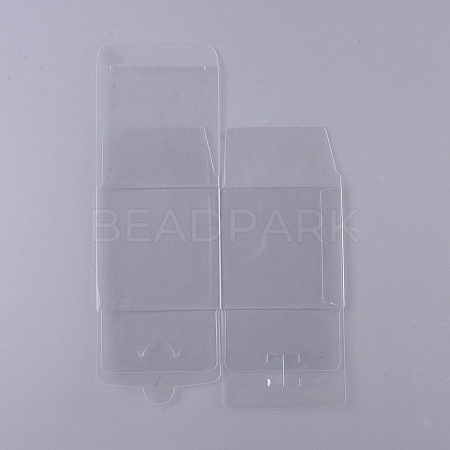 Foldable Transparent PVC Boxes CON-WH0072-20B-1