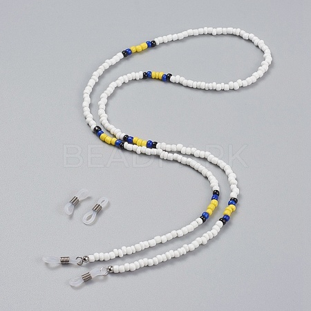 Glass Seed Bead Eyeglasses Chains AJEW-EH00006-01-1
